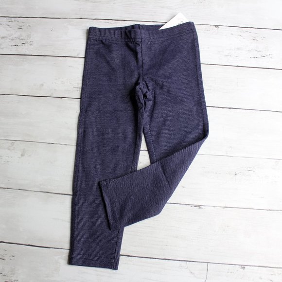 Carter's Toddler Girl's Size 2T Knit Denim Jean Blue Leggings Hedgehog - Picture 6 of 7